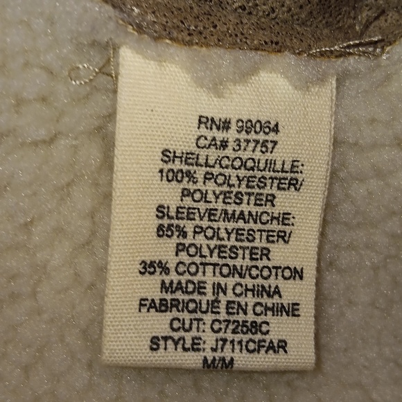 Billabong far and away faux shearling open jacket NWOT - Picture 8 of 8